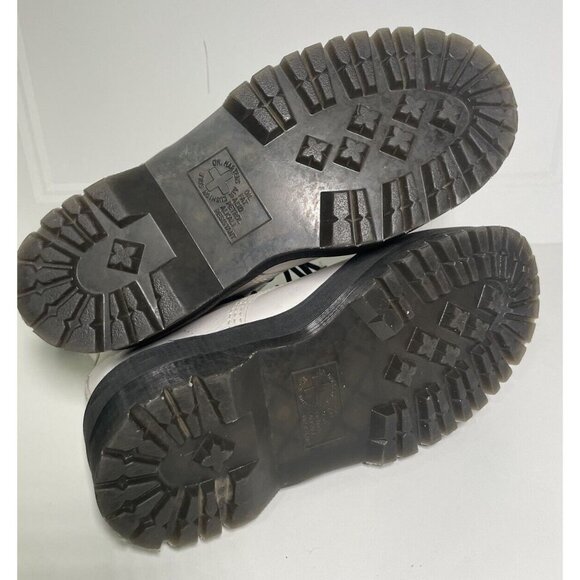 Dr Martens 1460 Pascal Max Platform Leather Boots Women’s US 8 White Combat Lace - Picture 5 of 9